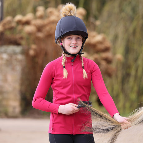 Shires Aubrion Children's Non-Stop Jacket #colour_cerise