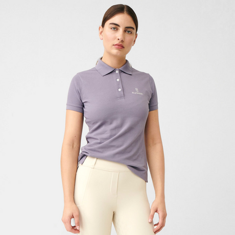 PS of Sweden Lewis Short Sleeve Pique Polo #colour_lavender-grey